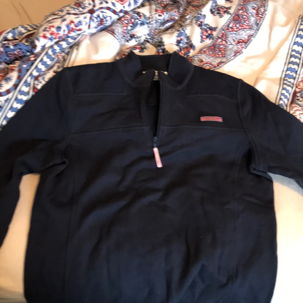 VINEYARD VINES - navy quarter zip